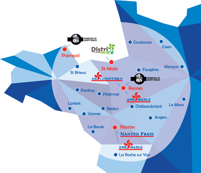 Carte 4 sites